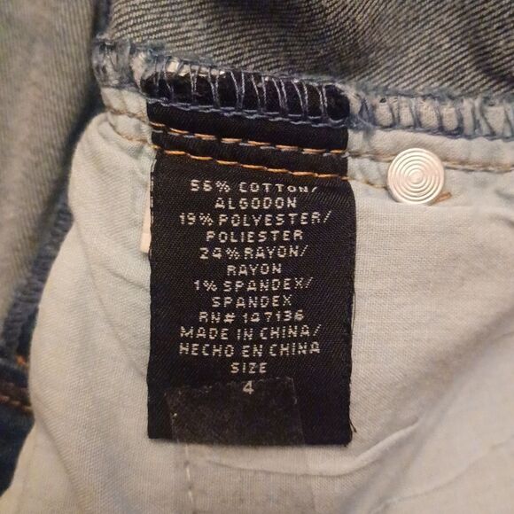 628937....1822 Denim Jeans Size 4, W26" 28"Inseam 9"Rise - Picture 5 of 5